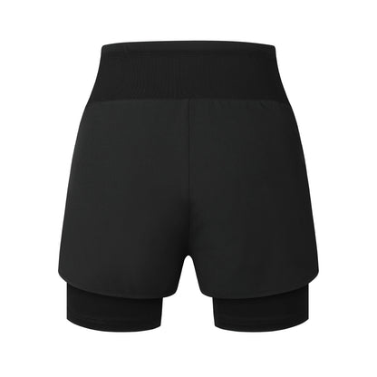 Damen 2-in-1 MTB Fahrradhose mit 4D Sitzpolster – Atmungsaktiv & Schnelltrocknend
