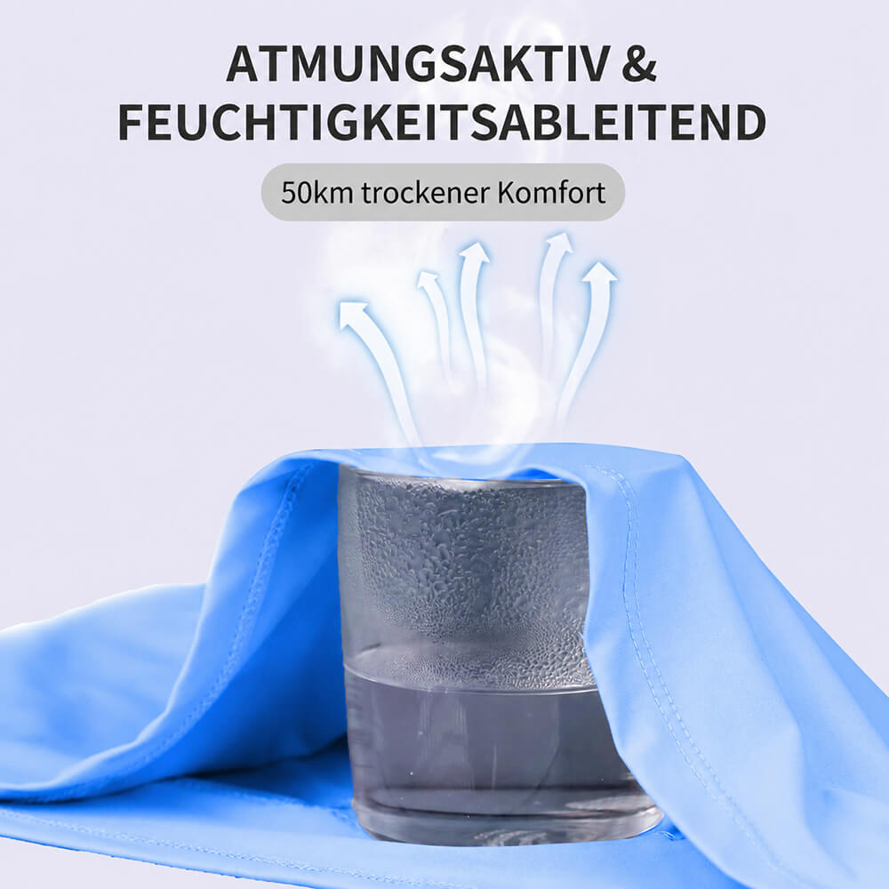 Damen Fahrradtrikot Langarm – Atmungsaktives Radtrikot mit 3 Rückentaschen
