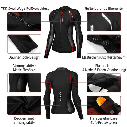 Damen Motorradjacke – Komfortabel, Atmungsaktiv und Schweißableitend
