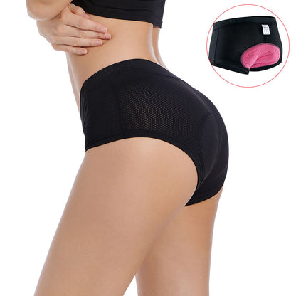 Damen Radunterhose mit 3D-Gelpolster – Atmungsaktiv & Stoßdämpfend