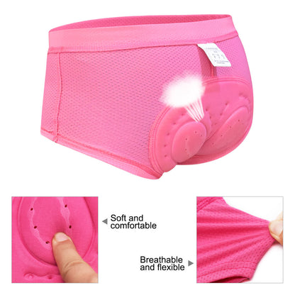Damen Radunterhose mit 3D-Gelpolster – Atmungsaktiv & Stoßdämpfend