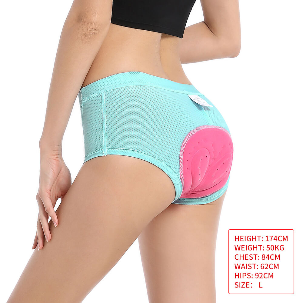 Damen Radunterhose mit 3D-Gelpolster – Atmungsaktiv & Stoßdämpfend