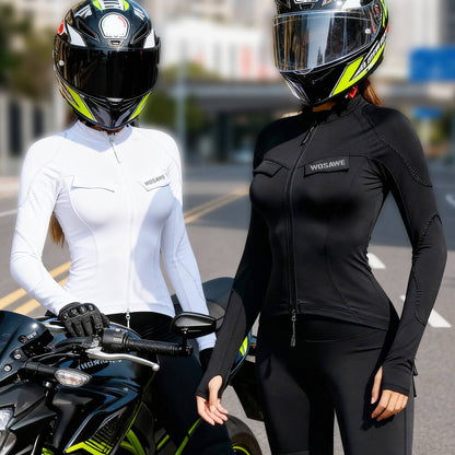 Damen Thermo Motorradjacke, Reflektierend & Fleece Gefüttert (Ohne Protektoren)