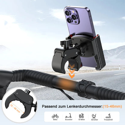 Fahrrad Handyhalterung für Smartphones mit 55–95 mm Breite