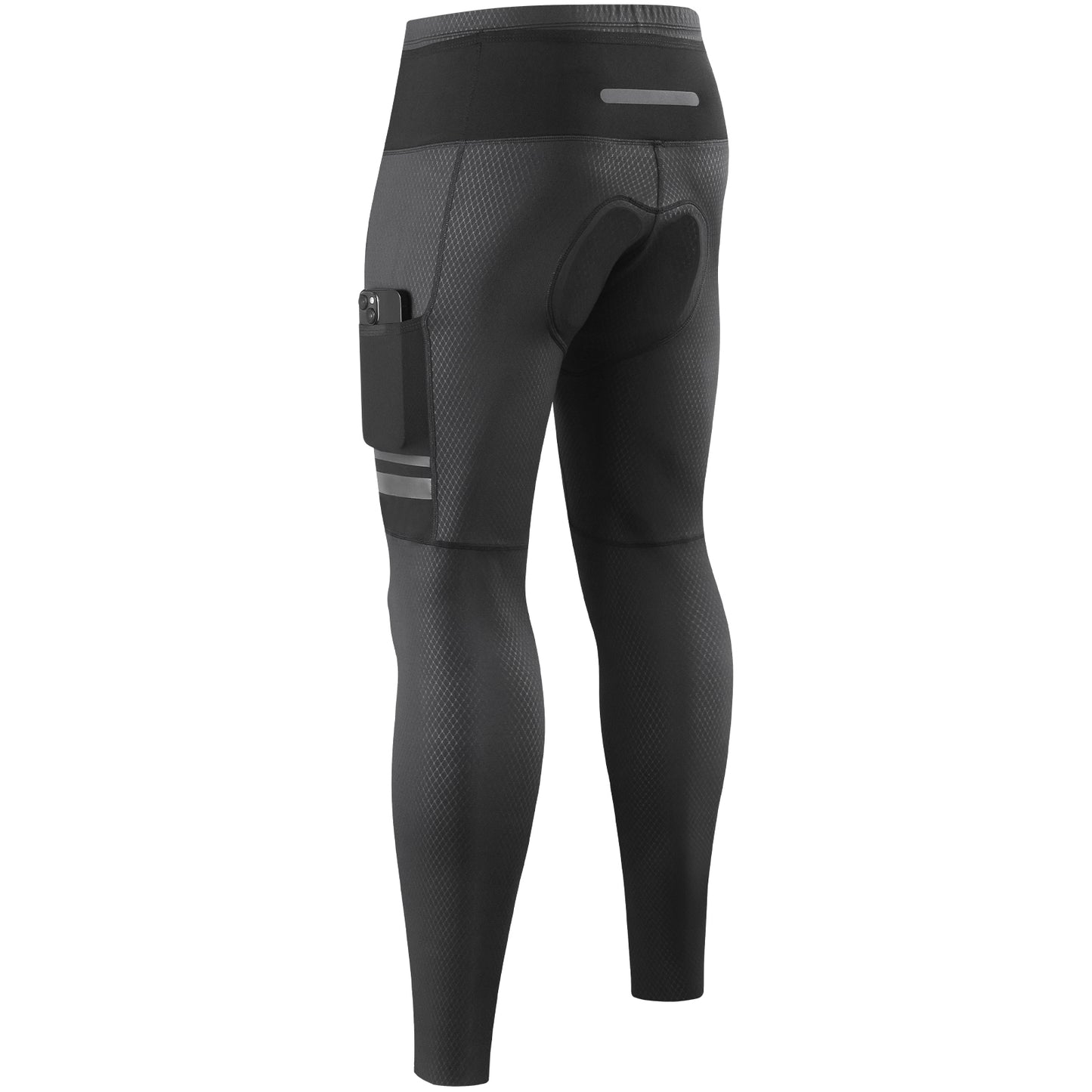 Fahrradhose Lang Herren– Atmungsaktiv mit 4D Sitzpolster & Seitentaschen