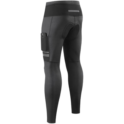 Fahrradhose Lang Herren– Atmungsaktiv mit 4D Sitzpolster & Seitentaschen