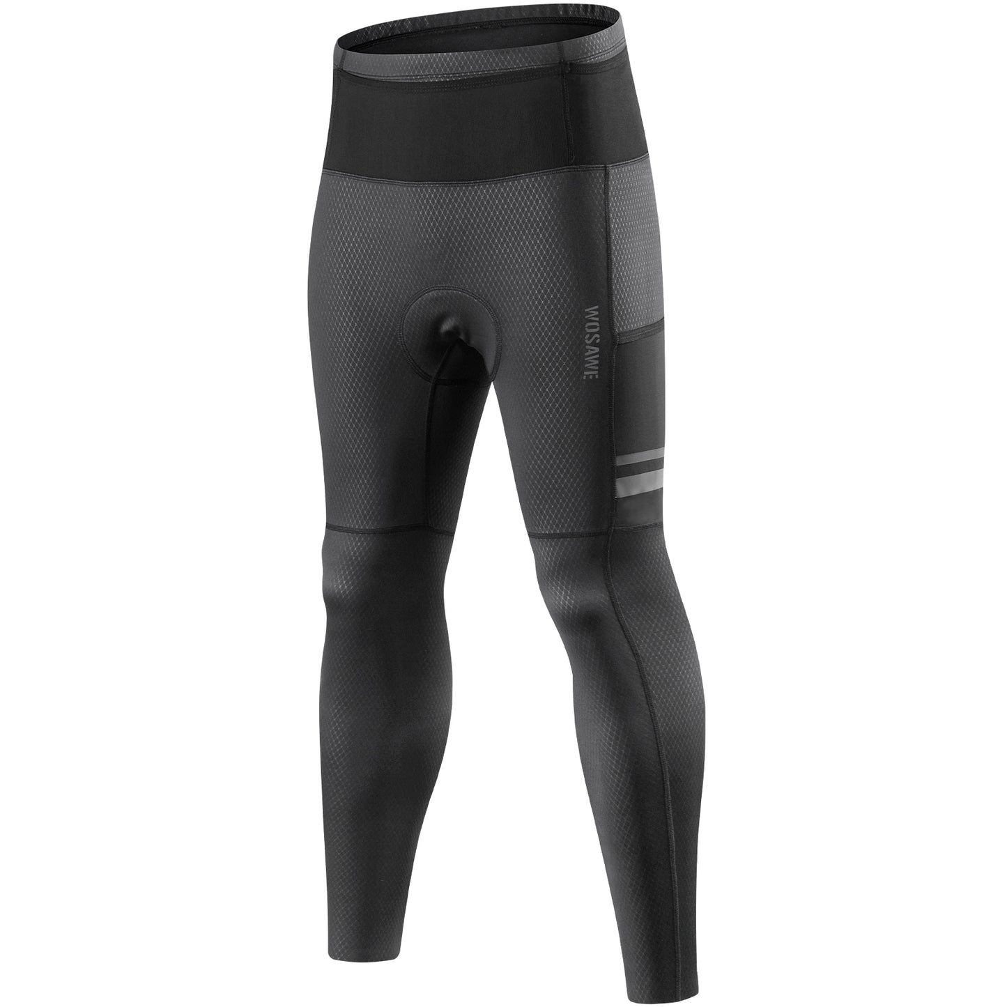 Fahrradhose Lang Herren– Atmungsaktiv mit 4D Sitzpolster & Seitentaschen