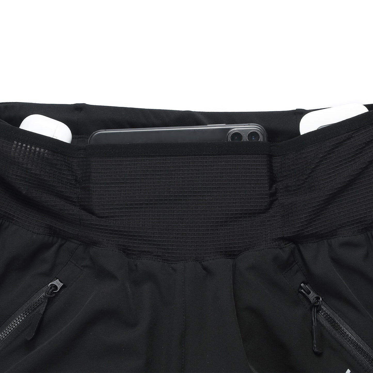 Herren 2-in-1 Fahrrad Caprihose mit Polsterung – MTB Radhose mit mehreren Taschen