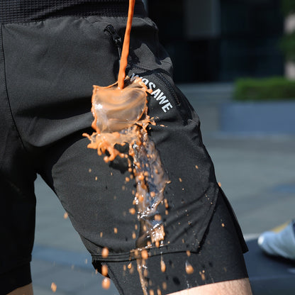 Herren 2-in-1 MTB Fahrradhose – Gepolstert, Atmungsaktiv und Schnelltrocknend