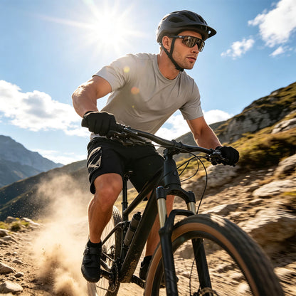 Herren 2-in-1 MTB Radhose mit 4D Sitzpolster & Cargotaschen