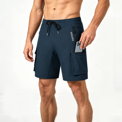 Herren 2-in-1 MTB Radhose mit 4D Sitzpolster & Cargotaschen