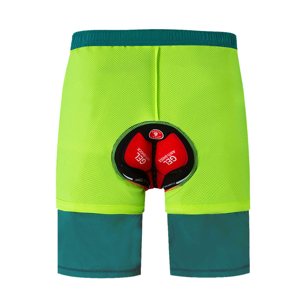 Herren Baggy Fahrradhose mit 3D-Sitzpolster – MTB Radhose für Freizeit und Radfahren