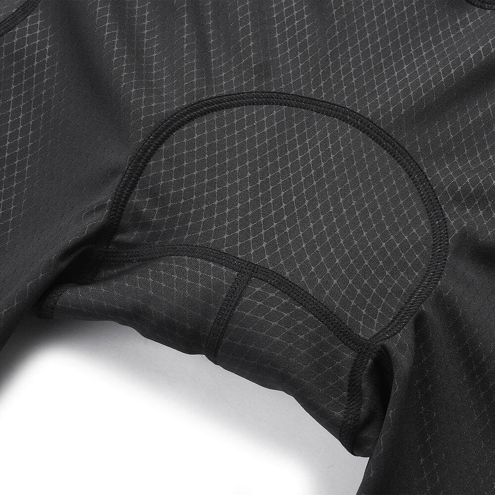 Herren Fahrrad-Kompressionsshorts mit Sitzpolster und Cargo-Taschen