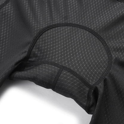 Herren Fahrrad-Kompressionsshorts mit Sitzpolster und Cargo-Taschen
