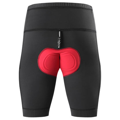 Herren Fahrrad-Kompressionsshorts mit Sitzpolster und Cargo-Taschen