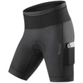 Herren Fahrrad-Kompressionsshorts mit Sitzpolster und Cargo-Taschen