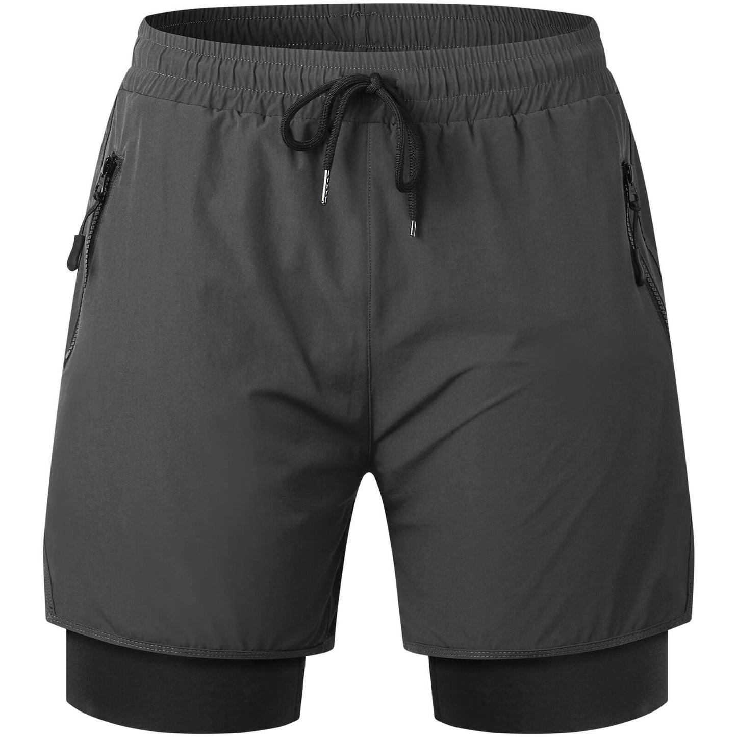 Herren Fahrradhose 2-in-1 mit Sitzpolster – Atmungsaktiv & Schnell trocknend