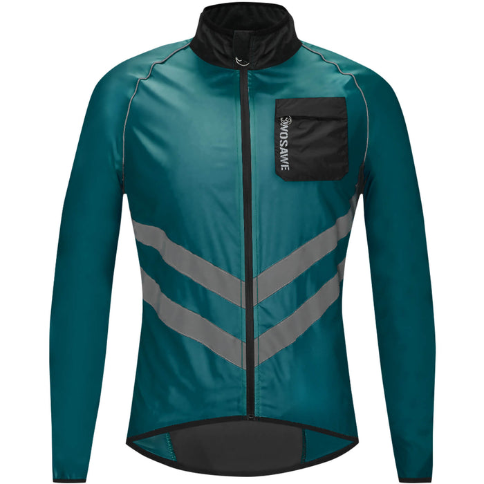 Herren Fahrradjacke – Winddicht, Wasserabweisend & Reflektierend