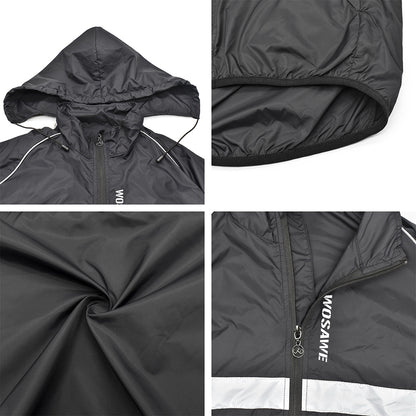 Herren Fahrradjacke mit Kapuze – Leicht, Atmungsaktiv & Winddicht