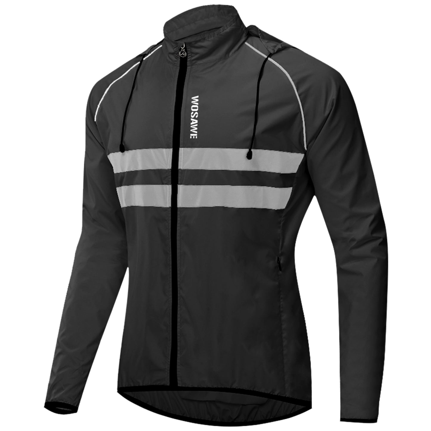 Herren Fahrradjacke mit Kapuze – Leicht, Atmungsaktiv & Winddicht