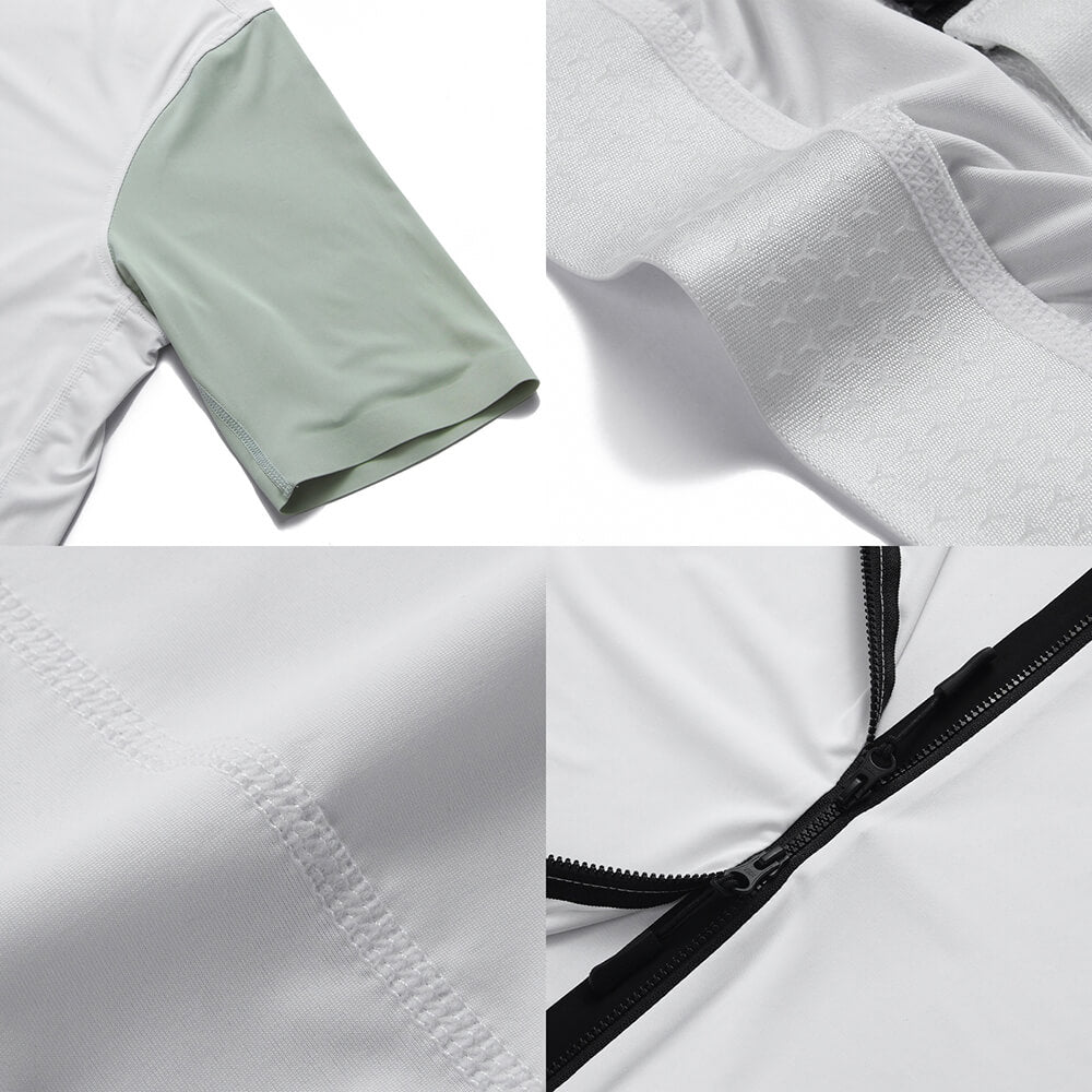 Herren Fahrradtrikot Kurzarm – Atmungsaktiv, Schnell trocknend, Elastisch