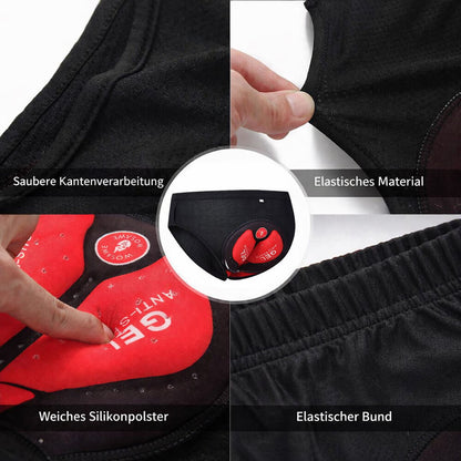 Herren Fahrradunterhose mit 3D-Gelpolster – Atmungsaktiv & Schnelltrocknend