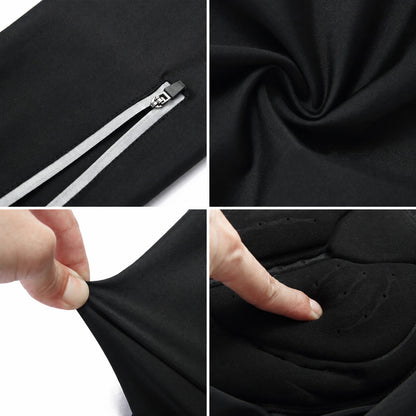 Herren Lange Fahrradhose mit Sitzpolster – Elastisch und atmungsaktiv