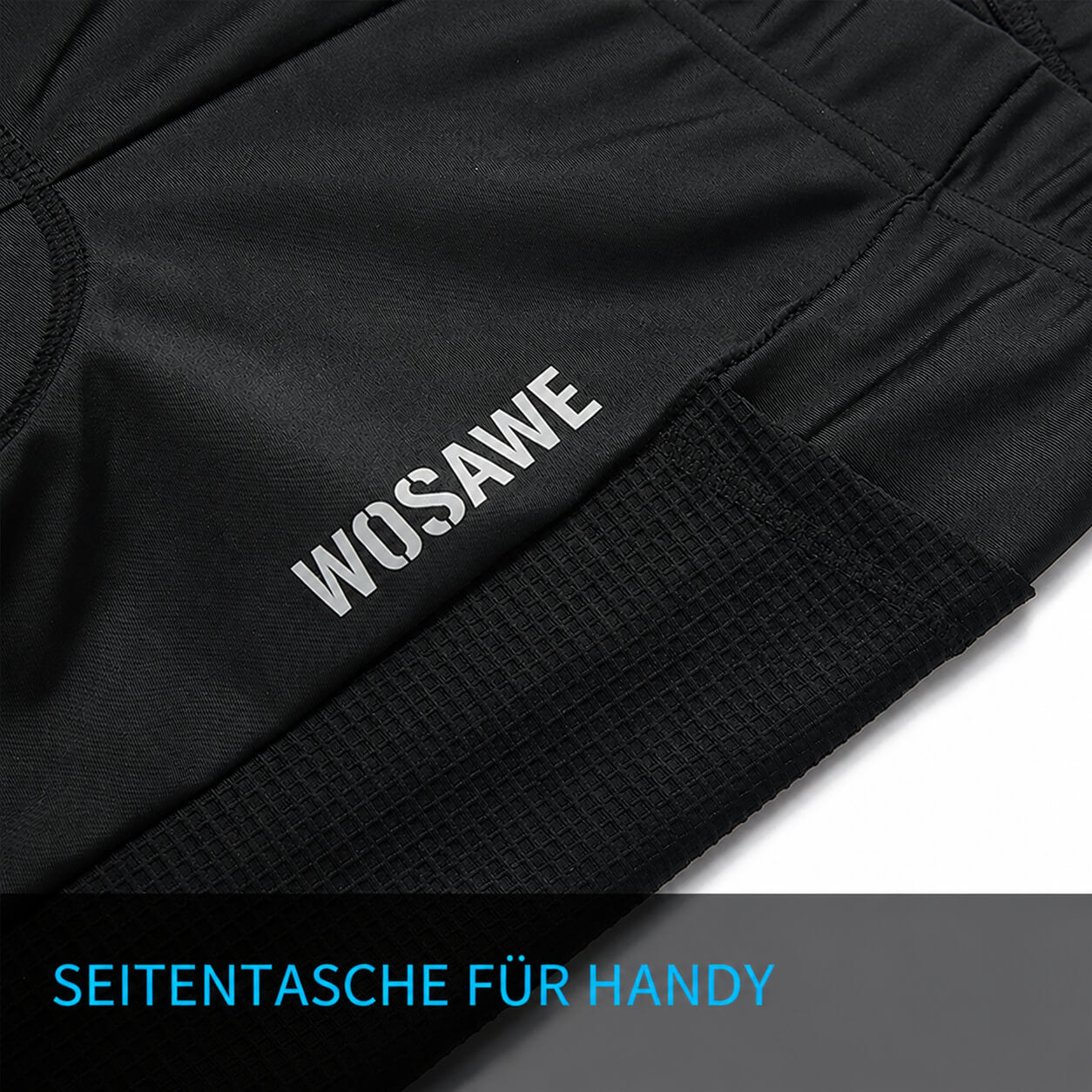 Herren Lange Fahrradhose mit Sitzpolster – Elastisch und atmungsaktiv