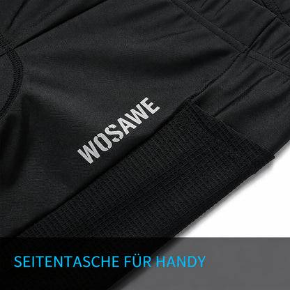 Herren Lange Fahrradhose mit Sitzpolster – Elastisch und atmungsaktiv