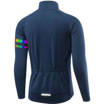 Herren Outdoor Fahrradjacke – Winddicht, mit Thermofleece und reflektierenden Elementen für Herbst und Winter