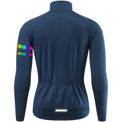 Herren Outdoor Fahrradjacke – Winddicht, mit Thermofleece und reflektierenden Elementen für Herbst und Winter
