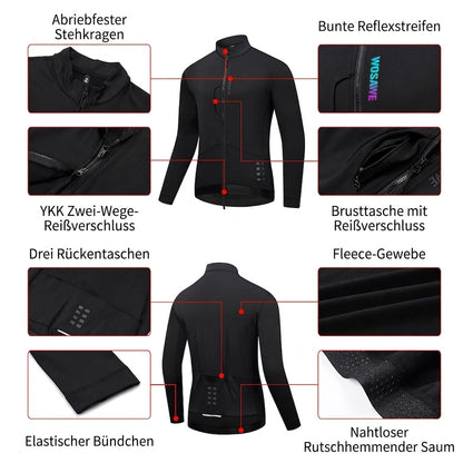 Herren Radjacke für Herbst und Winter – warm, winddicht und wasserdicht