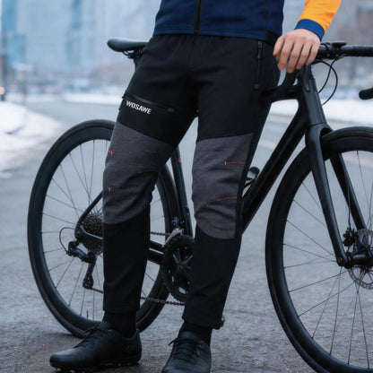Herren Winter Fahrradhose gefüttert mit Sitzpolster, windabweisend & warm