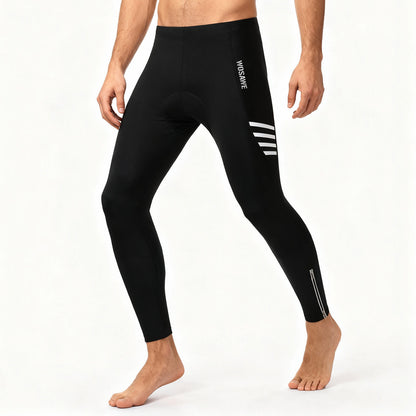 Herren Winter Fahrradhose mit Fleece-Futter und Sitzpolster – Warme Radhose