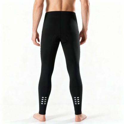Herren Winter Fahrradhose mit Fleece-Futter und Sitzpolster – Warme Radhose