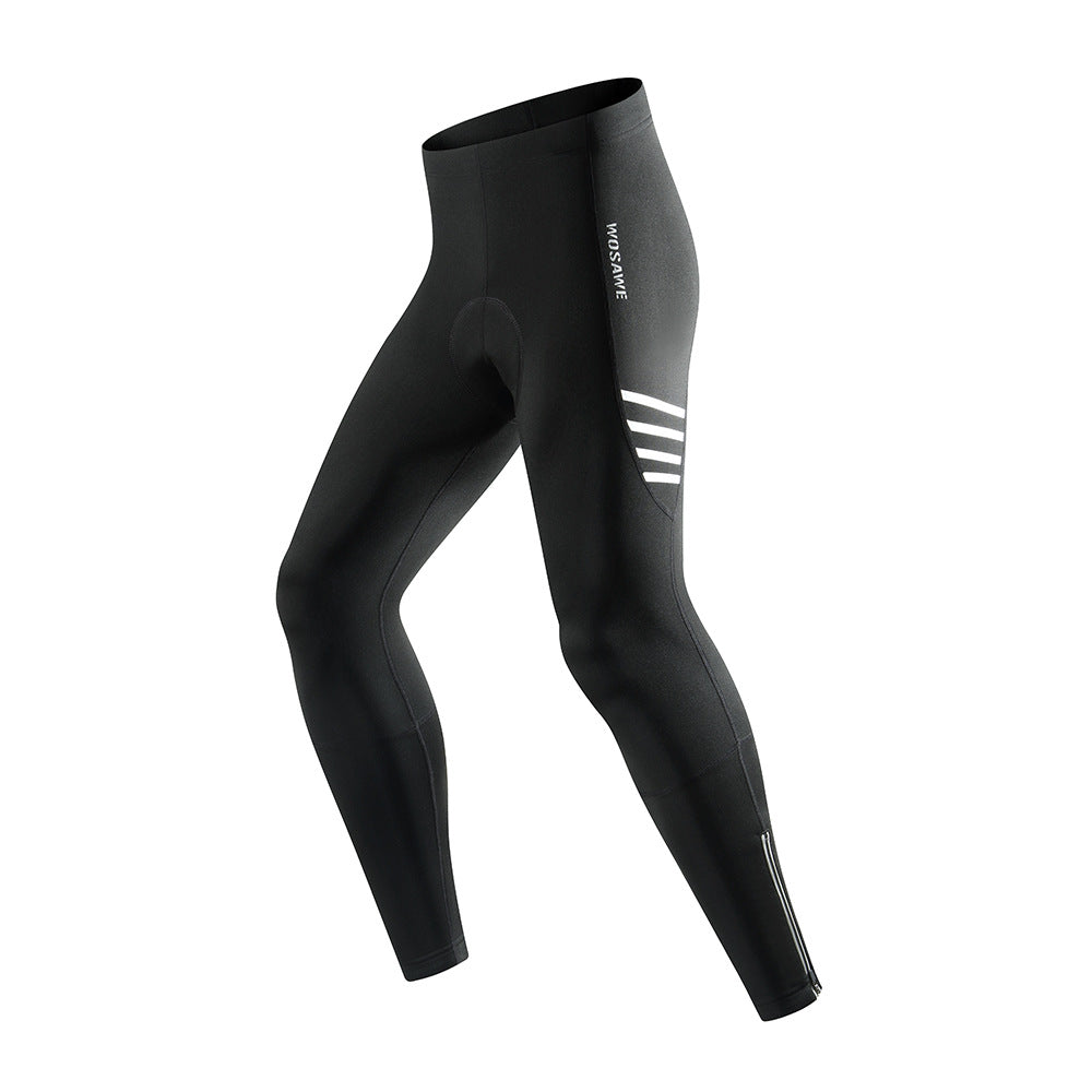 Herren Winter Fahrradhose mit Fleece-Futter und Sitzpolster – Warme Radhose