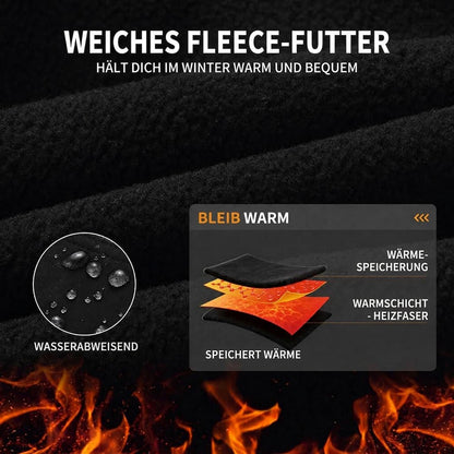 Herren Winter Fahrradhose gefüttert mit Sitzpolster, windabweisend & warm