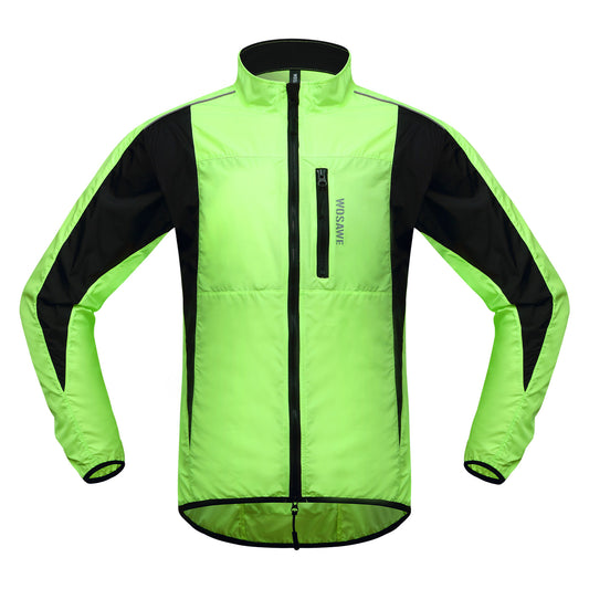 Leichte Fahrradjacke – Winddicht, wasserabweisend & reflektierend Windbreaker