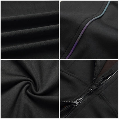 Motorradjacke Damen Atmungsaktiv & Elastisch mit Protektorentaschen (Ohne Protektoren)