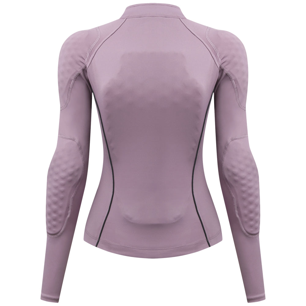 Motorradjacke Damen Atmungsaktiv & Elastisch mit Protektorentaschen (Ohne Protektoren)
