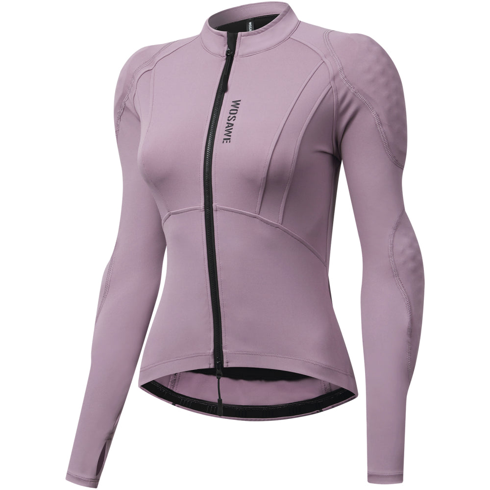 Motorradjacke Damen Atmungsaktiv & Elastisch mit Protektorentaschen (Ohne Protektoren)