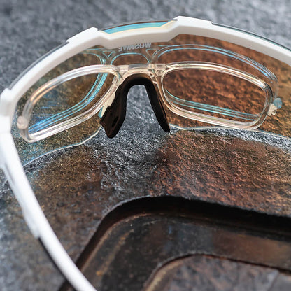 Photochromatische Fahrradbrille – TR90 Sportbrille mit UV400-Schutz für Damen und Herren