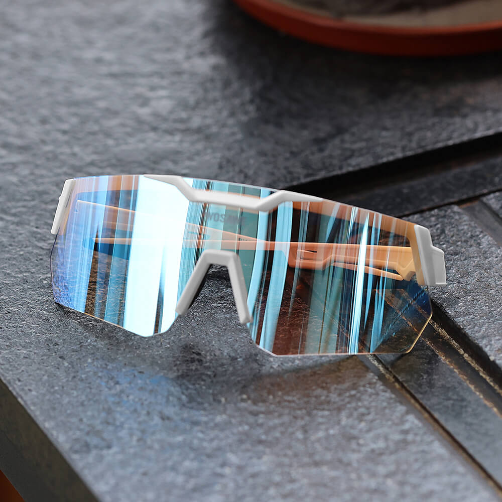 Photochromatische Fahrradbrille – TR90 Sportbrille mit UV400-Schutz für Damen und Herren