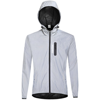 Reflektierende Fahrradjacke für Damen und Herren – Leichte MTB-Windjacke