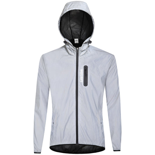 Reflektierende Fahrradjacke für Damen und Herren – Leichte MTB-Windjacke