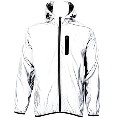 Reflektierende Fahrradjacke für Damen und Herren – Leichte MTB-Windjacke