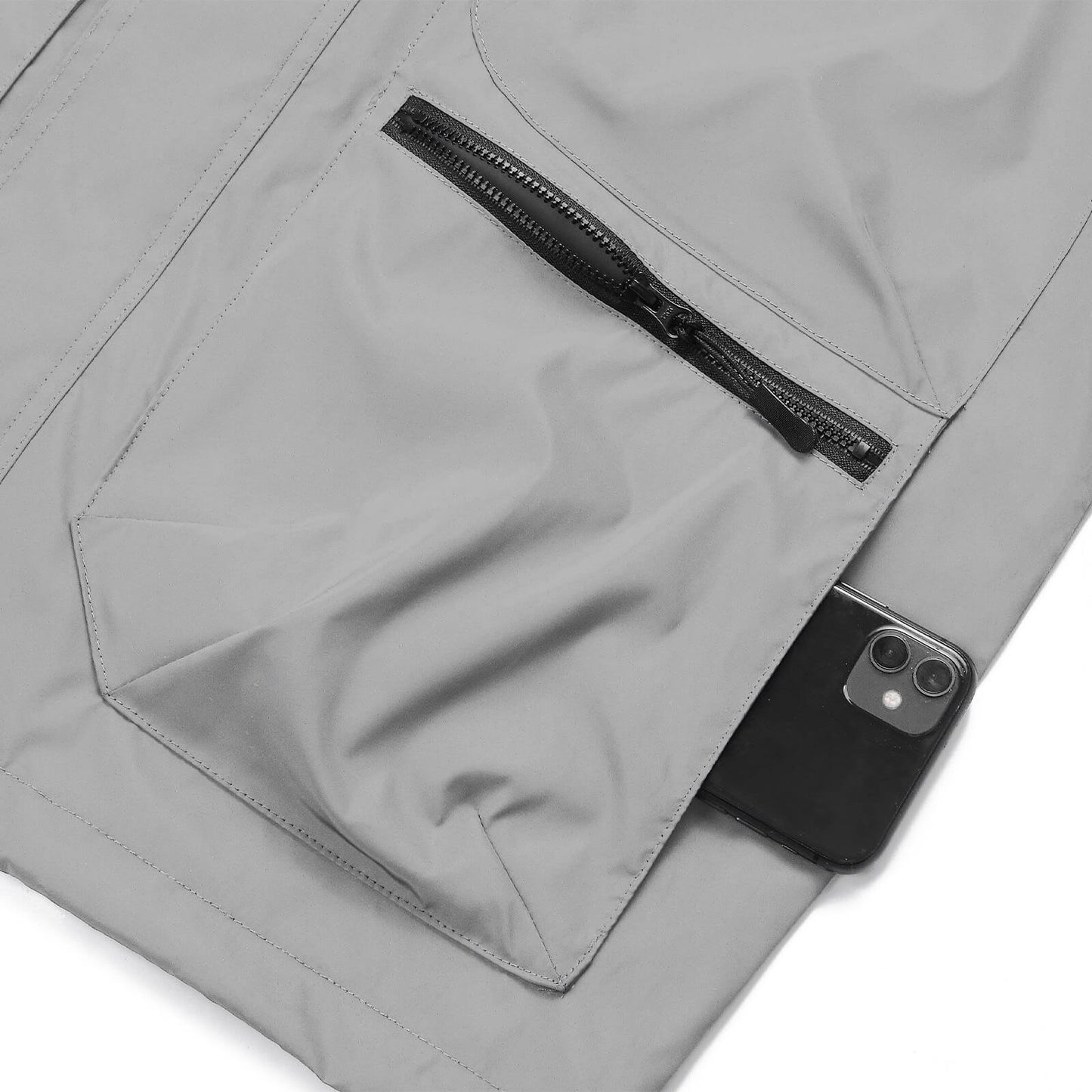 Reflektierende Fahrradjacke mit Kapuze – Winddicht & Wasserabweisend für Damen und Herren