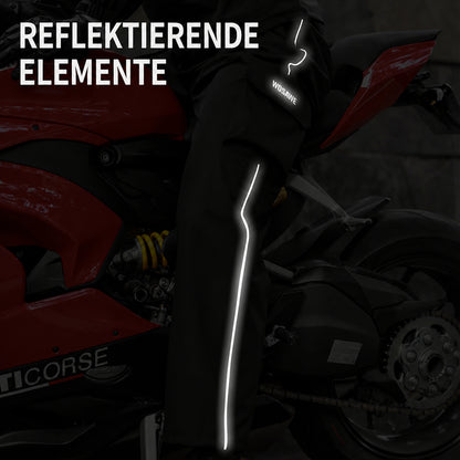 Regenhose Outdoor – Wasserdicht & Winddicht mit Cargotaschen und Reflektierenden Elementen