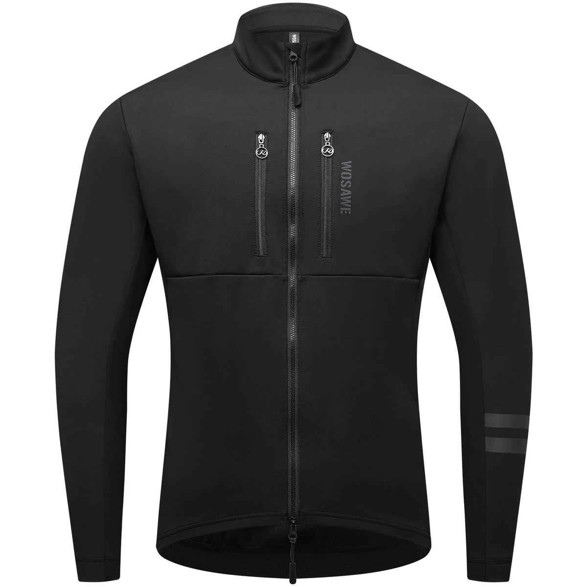 Thermo Fahrradjacke für Damen und Herren – Winddicht, reflektierend und mit mehreren Taschen