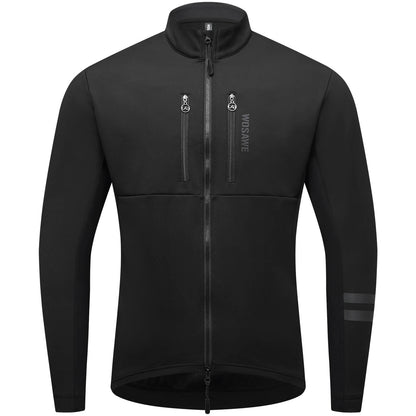 Thermo Fahrradjacke für Damen und Herren – Winddicht, reflektierend und mit mehreren Taschen